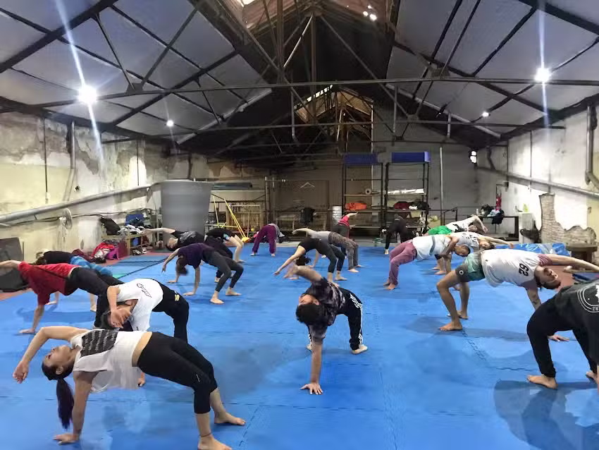 Entrenamiento acrob&aacute;tico / Escuela de acrobacia.