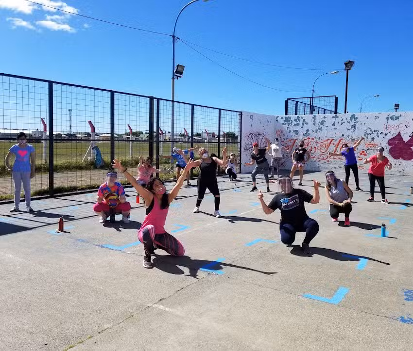 Natalia Couto Zumba en R&iacute;o Grande